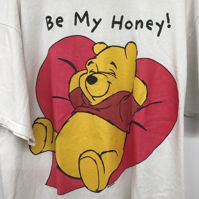 タルテックス tultex Tシャツ 半袖 半袖カットソー プリントTシャツ クルーネックカットソー ディズニー XXL プリント アイボリー / アイボリー / メンズ USED 古着 中古 10157127