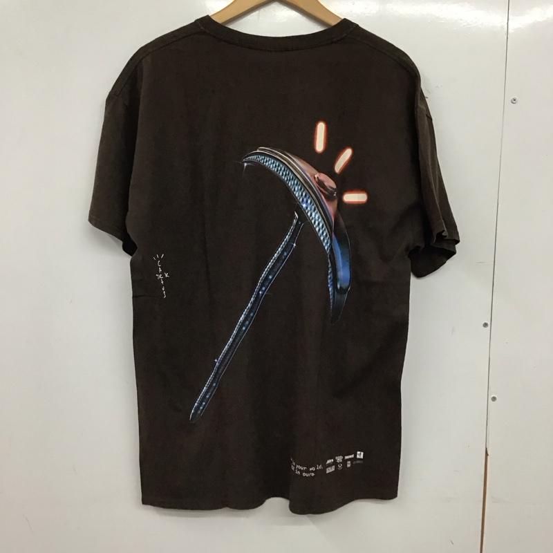 カクタスジャック Cactus Jack Tシャツ 半袖 半袖カットソー プリントTシャツ クルーネックカットソー M ロゴ、文字 茶 / ブラウン / brown メンズ USED 古着 中古 10157128