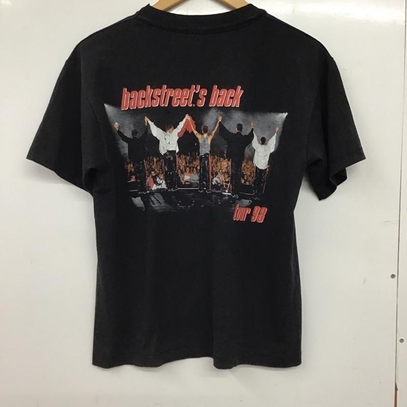 ヘインズ HANES ポロシャツ 半袖 半袖カットソー プリントTシャツ クルーネックカットソー 古着 バックストリートボーイズ XL プリント 黒 / ブラック / black メンズ USED 古着 中古 10157129