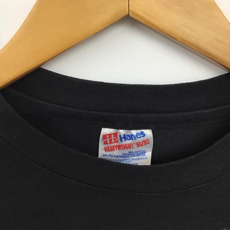 ヘインズ HANES ポロシャツ 半袖 半袖カットソー プリントTシャツ クルーネックカットソー 古着 バックストリートボーイズ XL プリント 黒 / ブラック / black メンズ USED 古着 中古 10157129