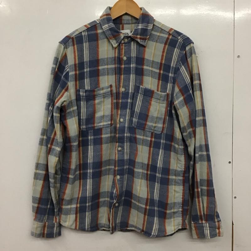 ザラ ZARA シャツ、ブラウス 長袖 長袖シャツ チェックシャツ カラーシャツ S チェック マルチカラー / マルチカラー / multicolor メンズ USED 古着 中古 10157132