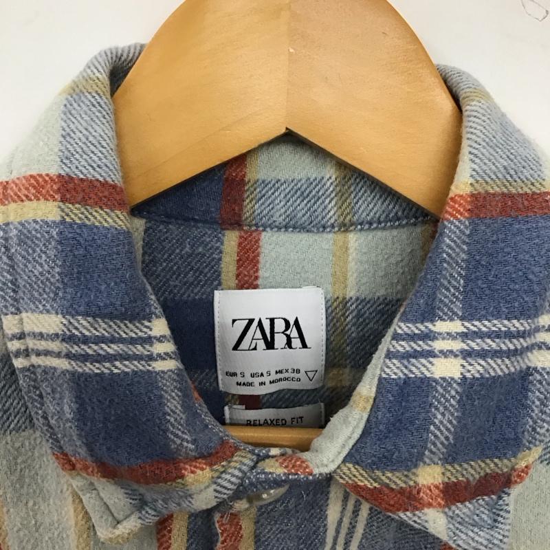 ザラ ZARA シャツ、ブラウス 長袖 長袖シャツ チェックシャツ カラーシャツ S チェック マルチカラー / マルチカラー / multicolor メンズ USED 古着 中古 10157132