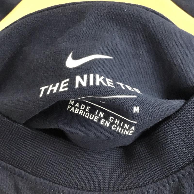 ナイキ NIKE Tシャツ 半袖 半袖カットソー プリントTシャツ クルーネックカットソー M ロゴ、文字 紺 / ネイビー / navy メンズ USED 古着 中古 10157138