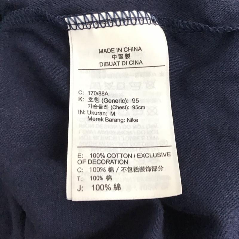 ナイキ NIKE Tシャツ 半袖 半袖カットソー プリントTシャツ クルーネックカットソー M ロゴ、文字 紺 / ネイビー / navy メンズ USED 古着 中古 10157138
