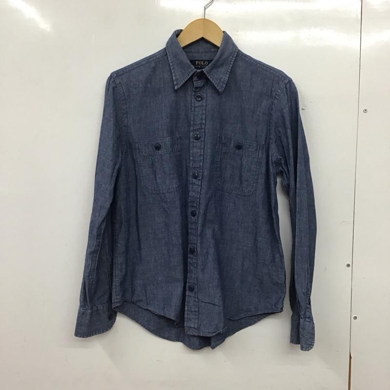 ポロラルフローレン POLO RALPH LAUREN シャツ、ブラウス 長袖 長袖シャツ 無地シャツ カラーシャツ M 無地 インディゴ / インディゴ / Indigo メンズ USED 古着 中古 10157139