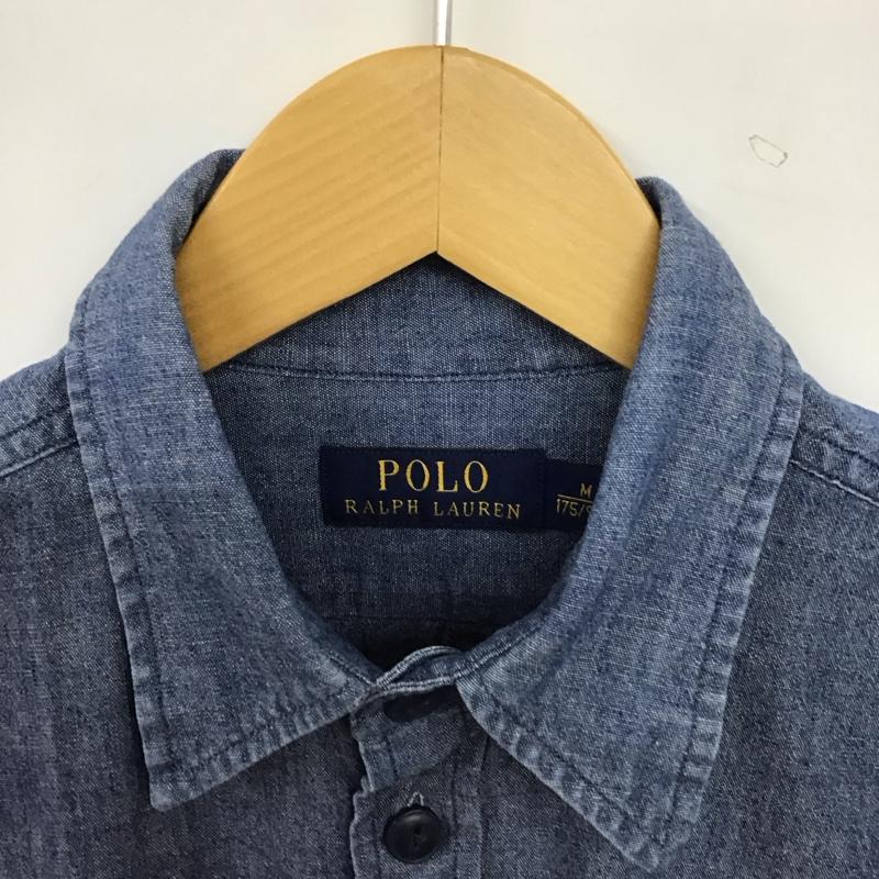 ポロラルフローレン POLO RALPH LAUREN シャツ、ブラウス 長袖 長袖シャツ 無地シャツ カラーシャツ M 無地 インディゴ / インディゴ / Indigo メンズ USED 古着 中古 10157139