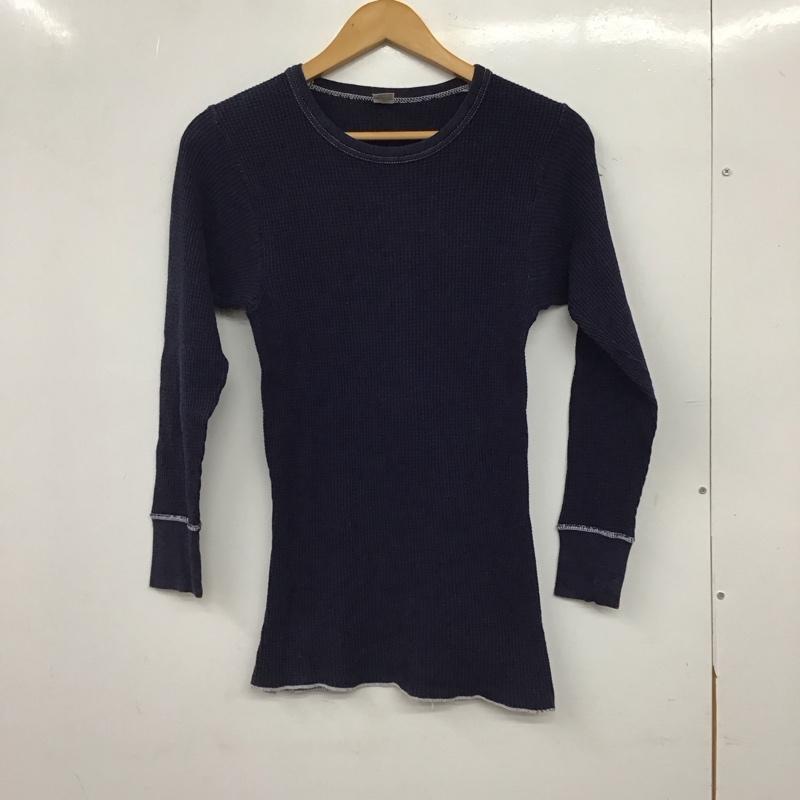 モルガン MORGAN カットソー 長袖 長袖カットソー ワッフル M 無地 紺 / ネイビー / navy メンズ USED 古着 中古 10157140