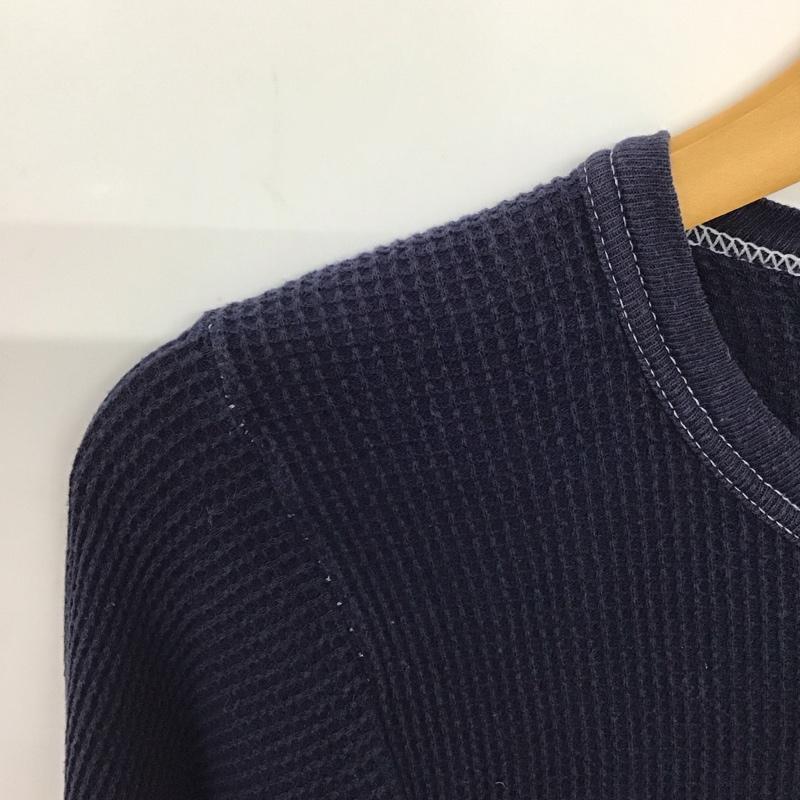 モルガン MORGAN カットソー 長袖 長袖カットソー ワッフル M 無地 紺 / ネイビー / navy メンズ USED 古着 中古 10157140