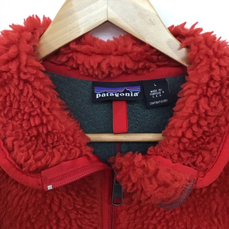 パタゴニア patagonia ジャケット、上着 ジャンパー、ブルゾン クラシックレトロカーディガン フリースジャケット L 無地 赤 / レッド / red メンズ USED 古着 中古 10157146