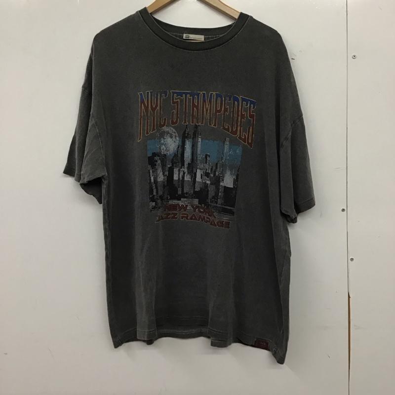 ジャバ Java Tシャツ 半袖 半袖カットソー プリントTシャツ クルーネックカットソー M プリント ダークグレー / ダークグレー / メンズ USED 古着 中古 10157148