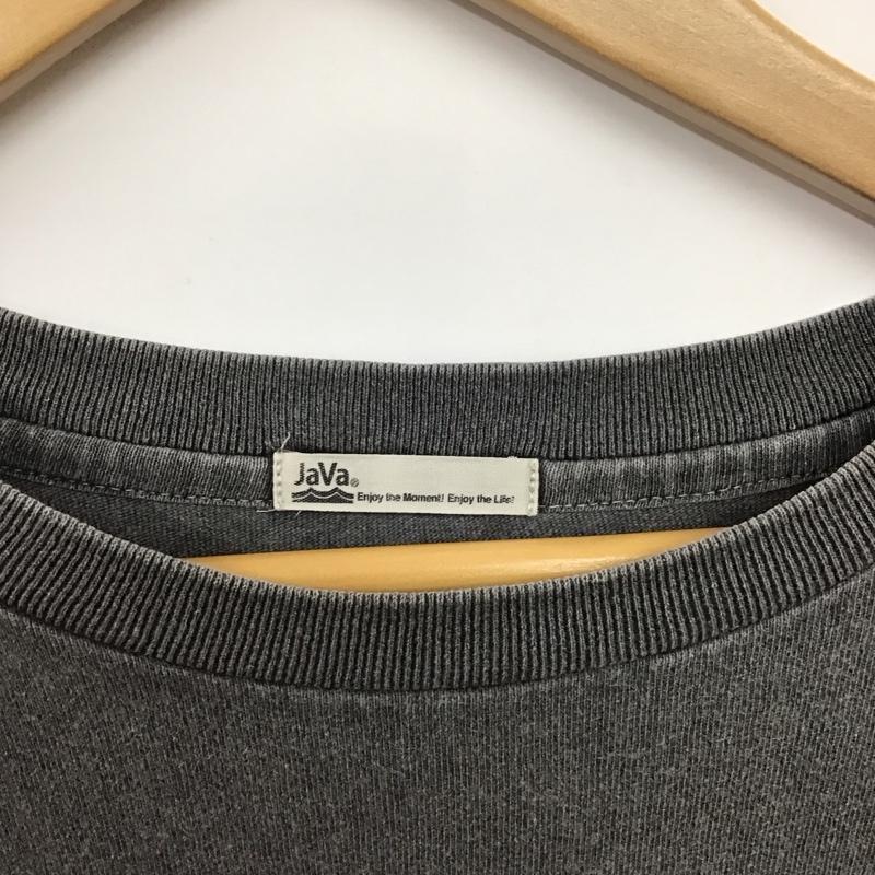ジャバ Java Tシャツ 半袖 半袖カットソー プリントTシャツ クルーネックカットソー M プリント ダークグレー / ダークグレー / メンズ USED 古着 中古 10157148