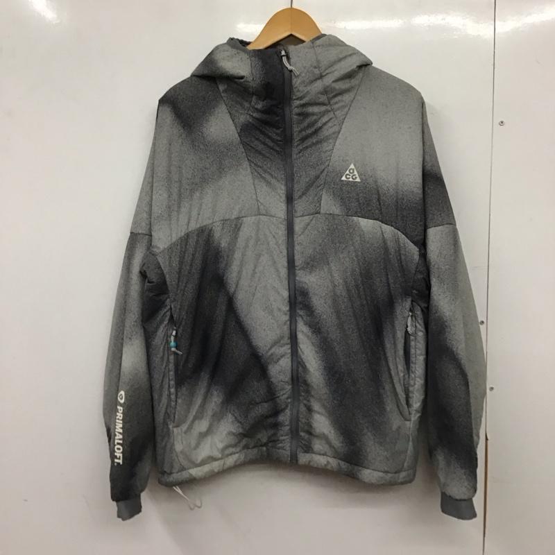 ナイキ エィシージー NIKE ACG ジャケット、上着 ジャンパー、ブルゾン ジップアップジャケット ダウンジャケット アウター L プリント 灰 / グレー / gray メンズ USED 古着 中古 10157157