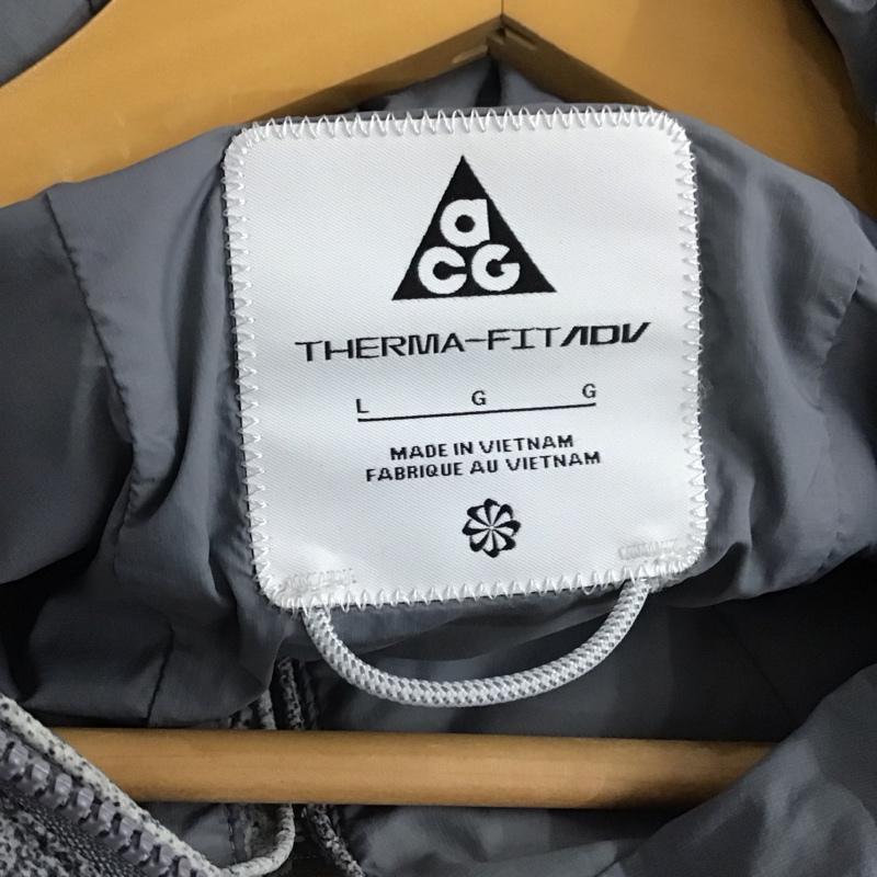 ナイキ エィシージー NIKE ACG ジャケット、上着 ジャンパー、ブルゾン ジップアップジャケット ダウンジャケット アウター L プリント 灰 / グレー / gray メンズ USED 古着 中古 10157157