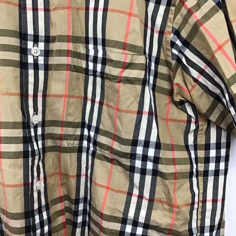バーバリーズ BURBERRYS シャツ、ブラウス 半袖 半袖シャツ チェックシャツ カラーシャツ M チェック マルチカラー / マルチカラー / multicolor メンズ USED 古着 中古 10157171