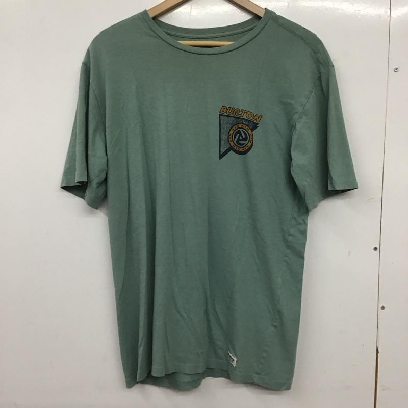 バートン BURTON Tシャツ 半袖 半袖カットソー プリントTシャツ クルーネックカットソー M ロゴ、文字 緑 / グリーン / green メンズ USED 古着 中古 10157172