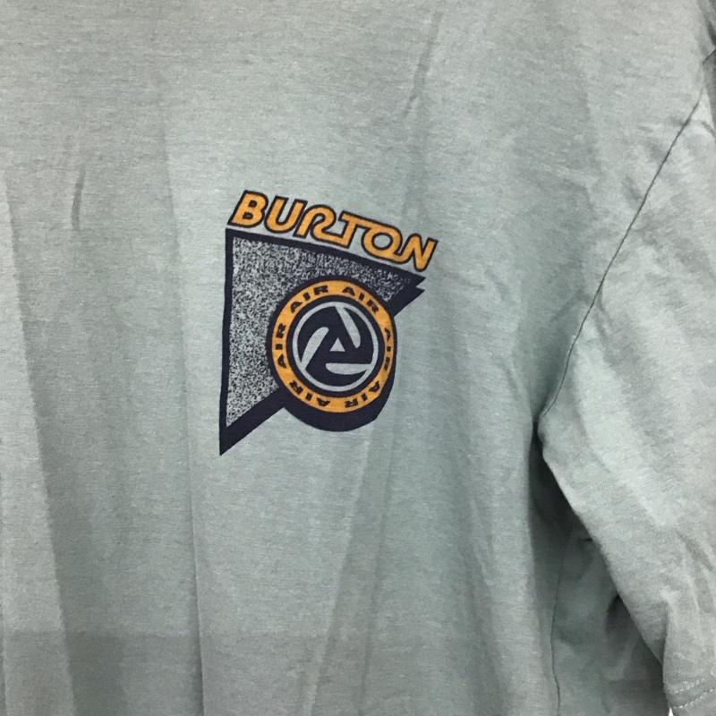 バートン BURTON Tシャツ 半袖 半袖カットソー プリントTシャツ クルーネックカットソー M ロゴ、文字 緑 / グリーン / green メンズ USED 古着 中古 10157172