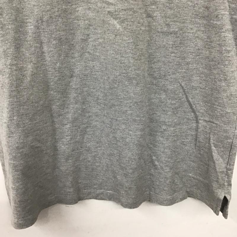 バーバリーブラックレーベル BURBERRY BLACK LABEL ポロシャツ 半袖 半袖ポロシャツ カラーシャツ 半袖カットソー 3 ロゴ、文字 灰 / グレー / gray メンズ USED 古着 中古 10157174
