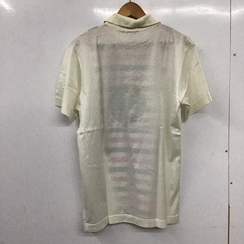 セリーヌ CELINE ポロシャツ 半袖 半袖ポロシャツ カラーシャツ 半袖カットソー S プリント アイボリー / アイボリー / メンズ USED 古着 中古 10157176