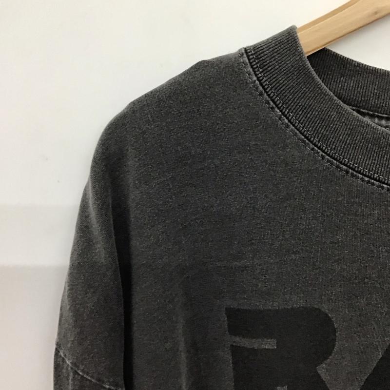イズネス ミュージック ISNESS MUSIC Tシャツ 半袖 半袖カットソー プリントTシャツ クルーネックカットソー L ロゴ、文字 ダークグレー / ダークグレー / メンズ USED 古着 中古 10157177