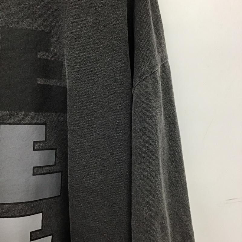 イズネス ミュージック ISNESS MUSIC Tシャツ 半袖 半袖カットソー プリントTシャツ クルーネックカットソー L ロゴ、文字 ダークグレー / ダークグレー / メンズ USED 古着 中古 10157177