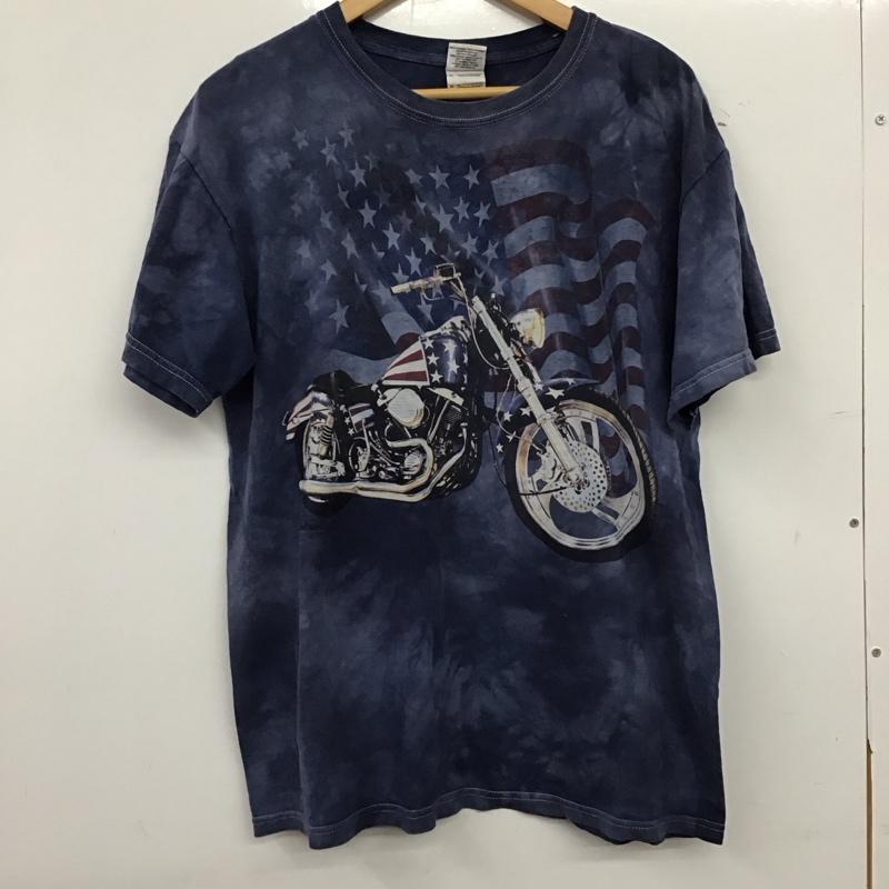 古着 USED Tシャツ 半袖 半袖カットソー プリントTシャツ クルーネックカットソー M プリント 紺 / ネイビー / navy メンズ USED 古着 中古 10157183