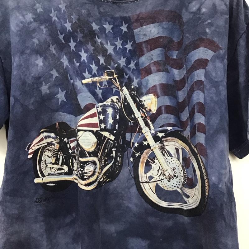 古着 USED Tシャツ 半袖 半袖カットソー プリントTシャツ クルーネックカットソー M プリント 紺 / ネイビー / navy メンズ USED 古着 中古 10157183