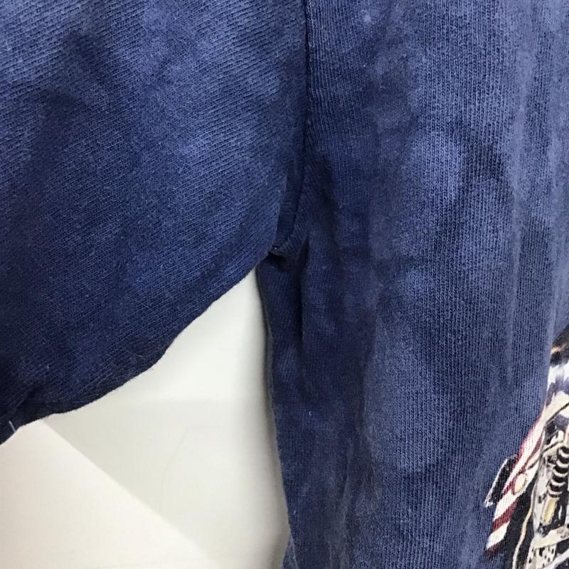 古着 USED Tシャツ 半袖 半袖カットソー プリントTシャツ クルーネックカットソー M プリント 紺 / ネイビー / navy メンズ USED 古着 中古 10157183
