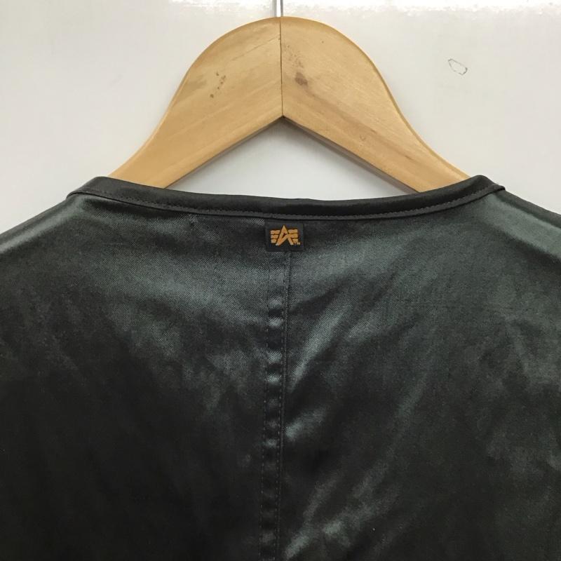 アルファインダストリー Alpha Industries ベスト ベスト ベスト フロントボタン ノースリーブ S ロゴ、文字 緑 / グリーン / green メンズ USED 古着 中古 10157188