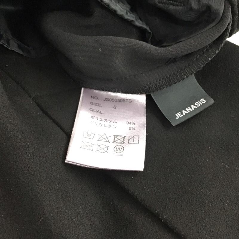 ジーナシス JEANASIS パンツ スラックス JS050505TS ヌバックライクフレアパンツ S 無地 黒 / ブラック / black レディース USED 古着 中古 10157189