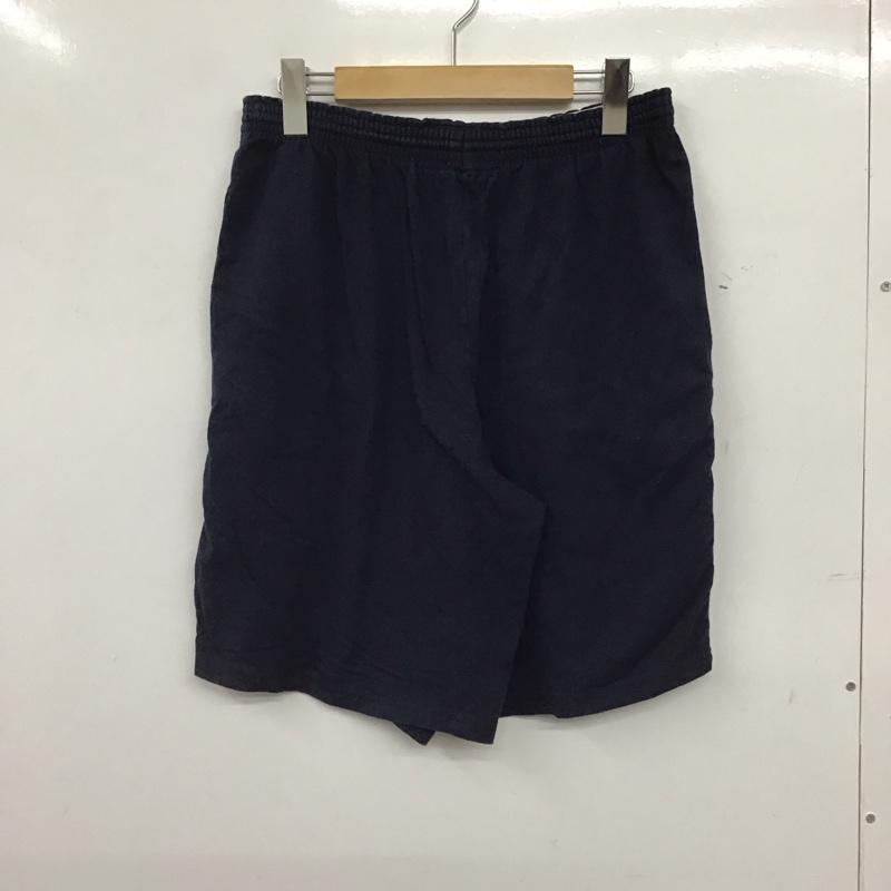 チャンピオン Champion パンツ ショートパンツ ショートパンツ ハーフパンツ カジュアルパンツ L ロゴ、文字 紺 / ネイビー / navy メンズ USED 古着 中古 10157195