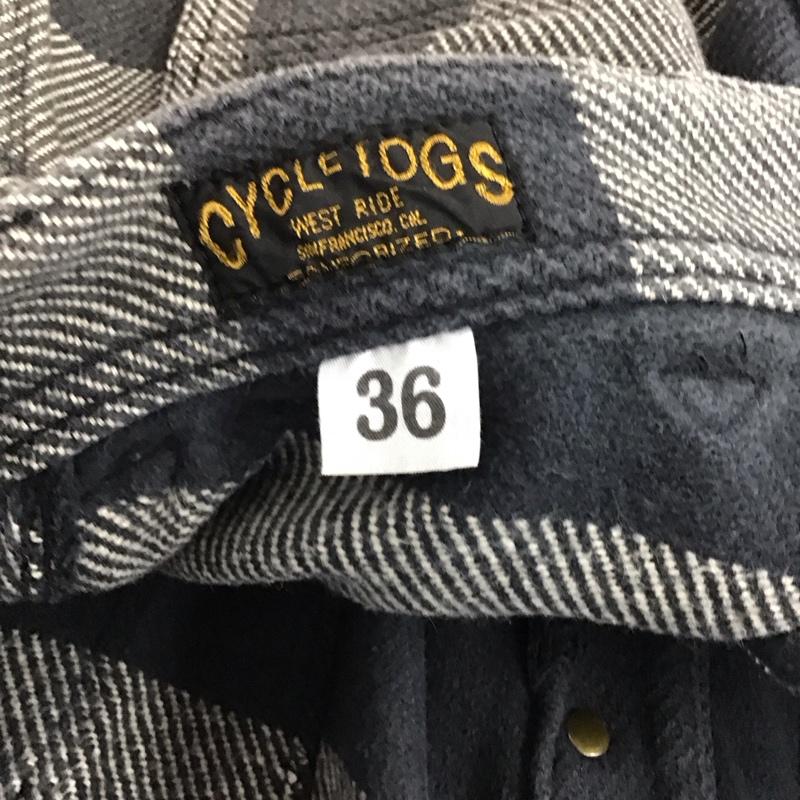ウエストライド WESTRIDE パンツ ワークパンツ、ペインターパンツ ワイドパンツ カジュアルパンツ ワークパンツ 36 ボーダー柄 灰 / グレー / gray メンズ USED 古着 中古 10157197