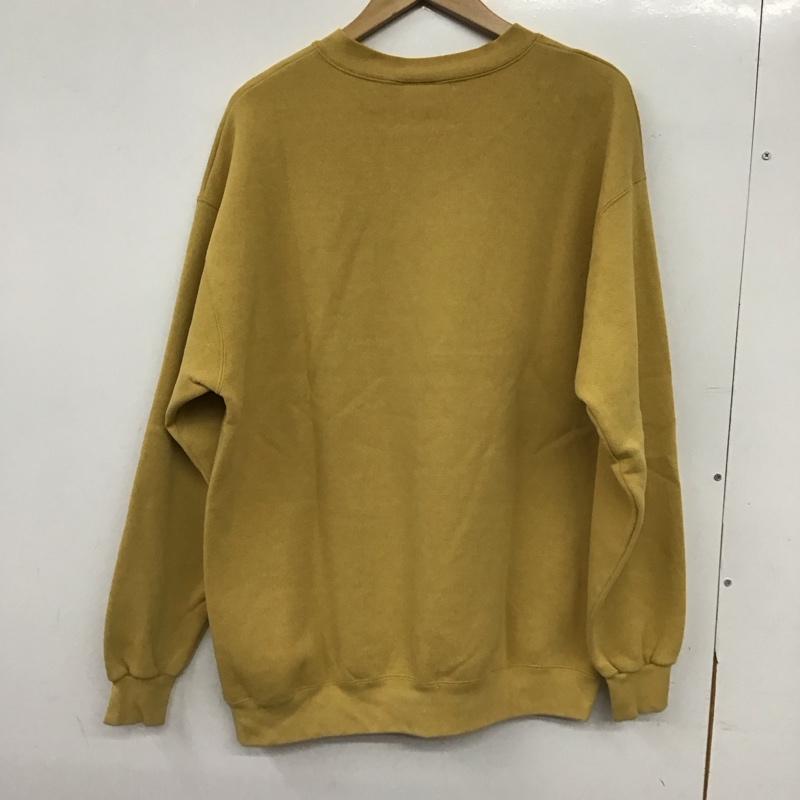 古着 USED トレーナー 長袖 長袖トレーナー スウェット クルーネック プルオーバー ロゴ、文字 黄 / イエロー / yellow メンズ USED 古着 中古 10157199