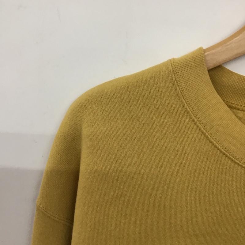古着 USED トレーナー 長袖 長袖トレーナー スウェット クルーネック プルオーバー ロゴ、文字 黄 / イエロー / yellow メンズ USED 古着 中古 10157199