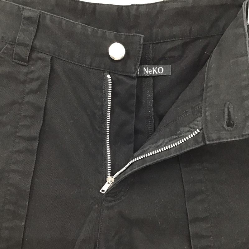ミントネコ MINT NeKO パンツ スラックス 無地 黒 / ブラック / black レディース USED 古着 中古 10157200