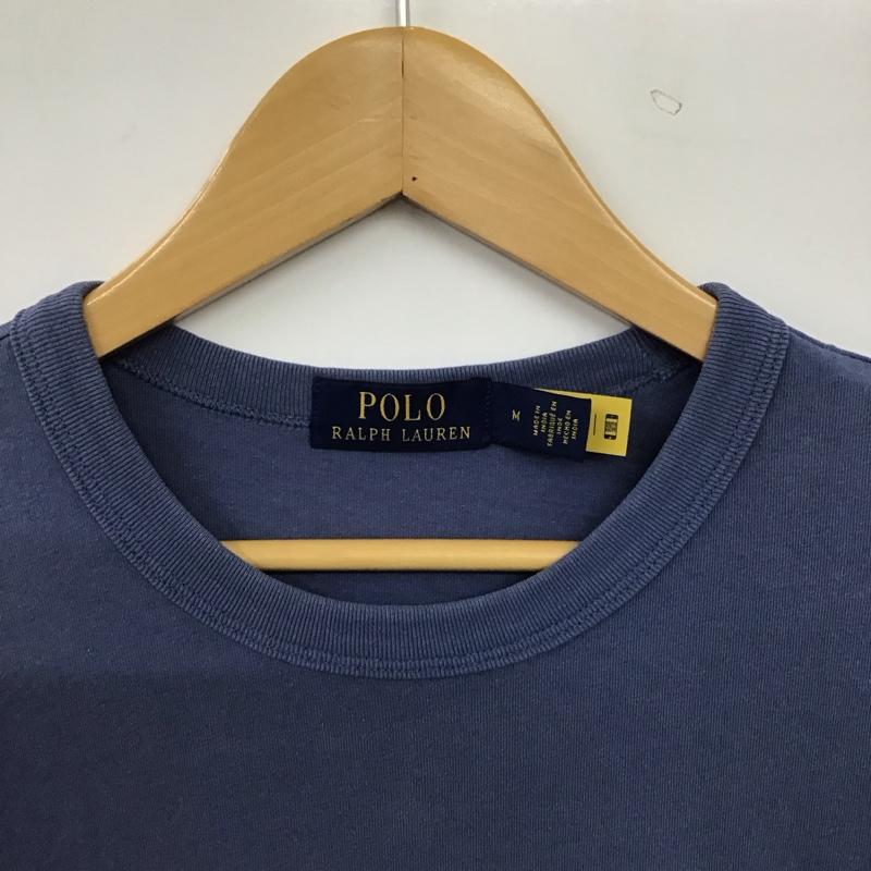 ポロラルフローレン POLO RALPH LAUREN Tシャツ 半袖 半袖カットソー プリントTシャツ クルーネックカットソー 5号 プリント 青 / ブルー / blue メンズ USED 古着 中古 10157202