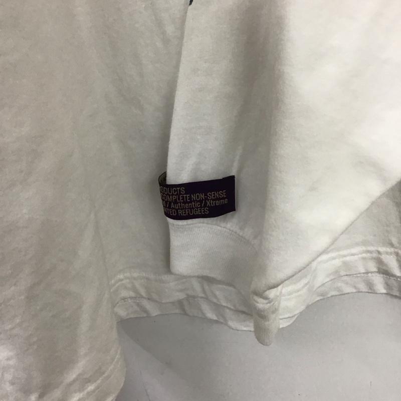 ホークスプロダクツ HOAX PRODUCTS カットソー 長袖 長袖カットソー プリントカットソー クルーネック XL プリント 白 / ホワイト / white メンズ USED 古着 中古 10157204