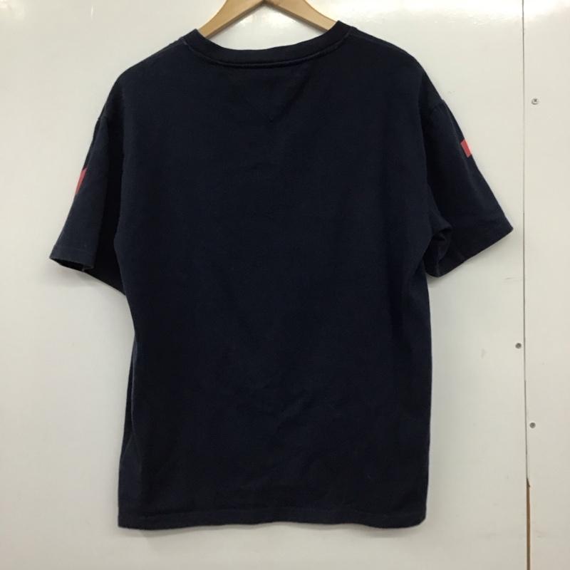 トミー ジーンズ TOMMY JEANS Tシャツ 半袖 半袖カットソー プリントTシャツ クルーネックカットソー M ロゴ、文字 紺 / ネイビー / navy メンズ USED 古着 中古 10157206
