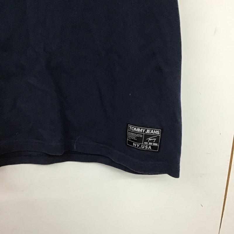 トミー ジーンズ TOMMY JEANS Tシャツ 半袖 半袖カットソー プリントTシャツ クルーネックカットソー M ロゴ、文字 紺 / ネイビー / navy メンズ USED 古着 中古 10157206