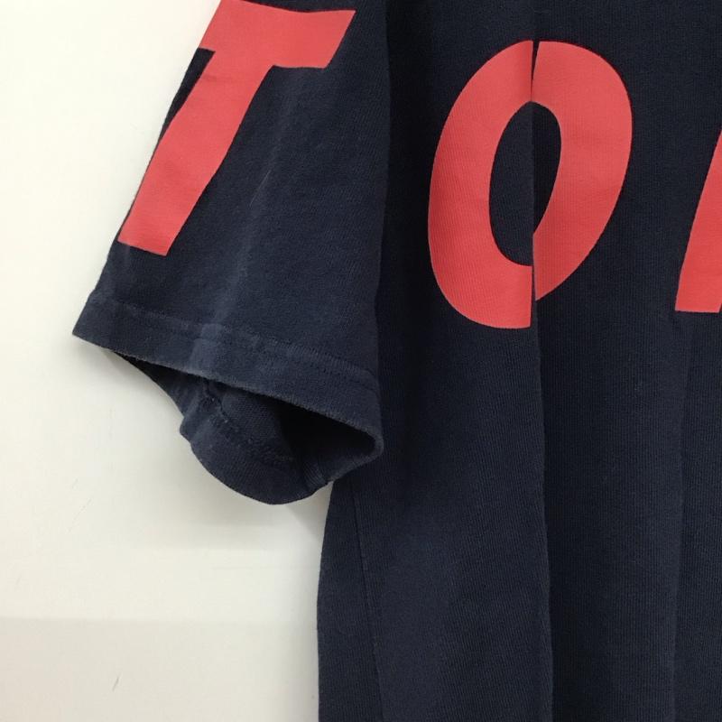 トミー ジーンズ TOMMY JEANS Tシャツ 半袖 半袖カットソー プリントTシャツ クルーネックカットソー M ロゴ、文字 紺 / ネイビー / navy メンズ USED 古着 中古 10157206