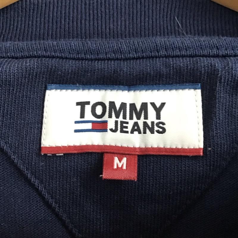 トミー ジーンズ TOMMY JEANS Tシャツ 半袖 半袖カットソー プリントTシャツ クルーネックカットソー M ロゴ、文字 紺 / ネイビー / navy メンズ USED 古着 中古 10157206