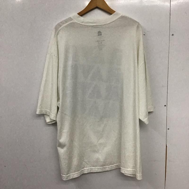 イズネス ミュージック ISNESS MUSIC Tシャツ 半袖 半袖カットソー プリントTシャツ クルーネックカットソー L プリント 白 / ホワイト / white メンズ USED 古着 中古 10157207