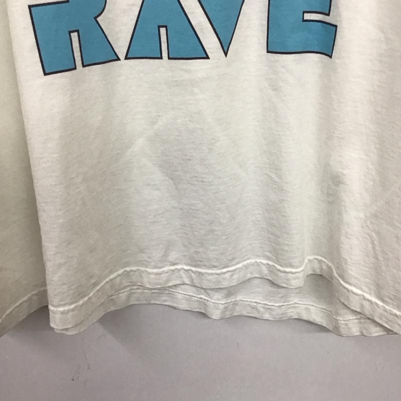 イズネス ミュージック ISNESS MUSIC Tシャツ 半袖 半袖カットソー プリントTシャツ クルーネックカットソー L プリント 白 / ホワイト / white メンズ USED 古着 中古 10157207