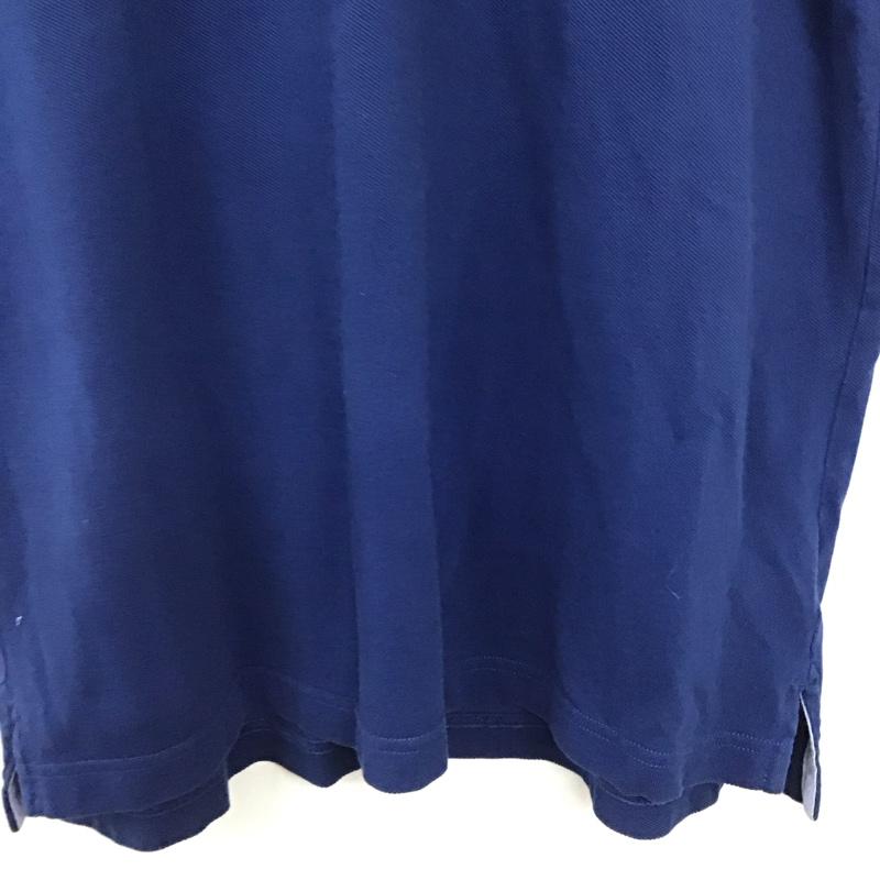 ブルックスブラザーズ BROOKS BROTHERS ポロシャツ 半袖 半袖ポロシャツ カラーシャツ 半袖カットソー M ロゴ、文字 青 / ブルー / blue メンズ USED 古着 中古 10157208