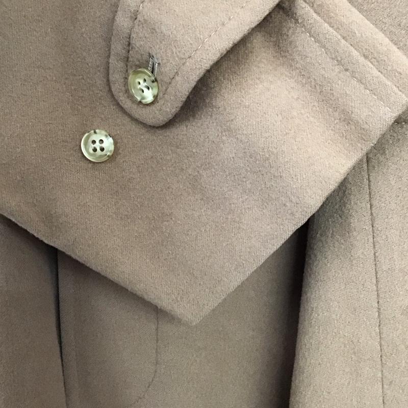 クリスチャンディオール Christian Dior コート コート一般 ロングコート カラージャケット アウター S 無地 ベージュ / ベージュ / beige メンズ USED 古着 中古 10157209