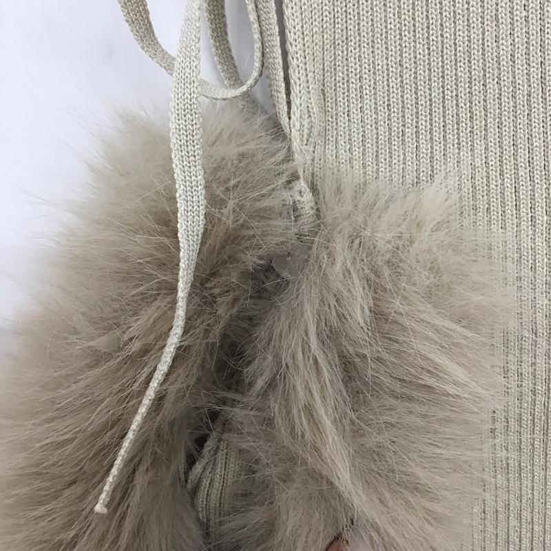 リエンダ rienda ワンピース ミニスカート 110IA773-2701 many wayフェイクファーミニニットワンピース FREE 無地 ベージュ / ベージュ / beige レディース USED 古着 中古 10157210