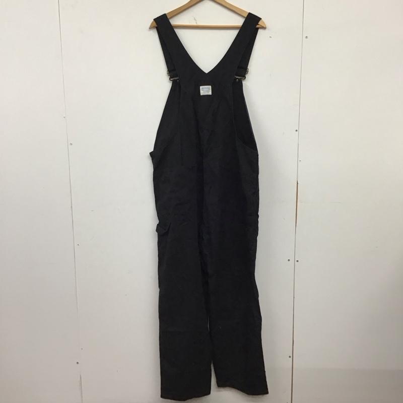 ディッキーズ Dickies サロペット・オーバーオール サロペット、オーバーオール オーバーオール つなぎ オールインワン XL ロゴ、文字 黒 / ブラック / black メンズ USED 古着 中古 10157212