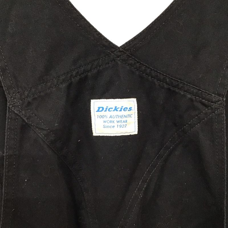 ディッキーズ Dickies サロペット・オーバーオール サロペット、オーバーオール オーバーオール つなぎ オールインワン XL ロゴ、文字 黒 / ブラック / black メンズ USED 古着 中古 10157212