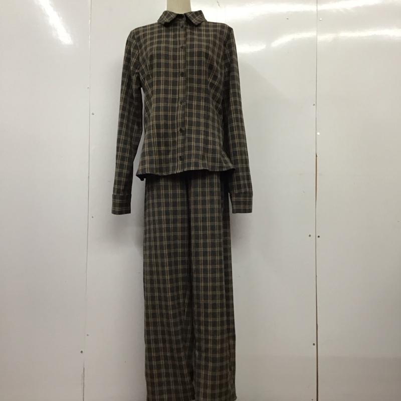ザラ ZARA セットアップ セットアップ セットアップ 長袖シャツ スラックスパンツ XL チェック マルチカラー / マルチカラー / multicolor レディース USED 古着 中古 10157216