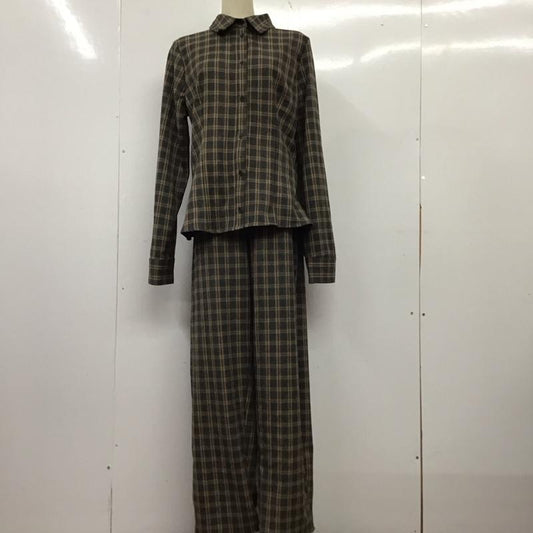 ザラ ZARA セットアップ セットアップ セットアップ 長袖シャツ スラックスパンツ XL チェック マルチカラー / マルチカラー / multicolor レディース USED 古着 中古 10157216