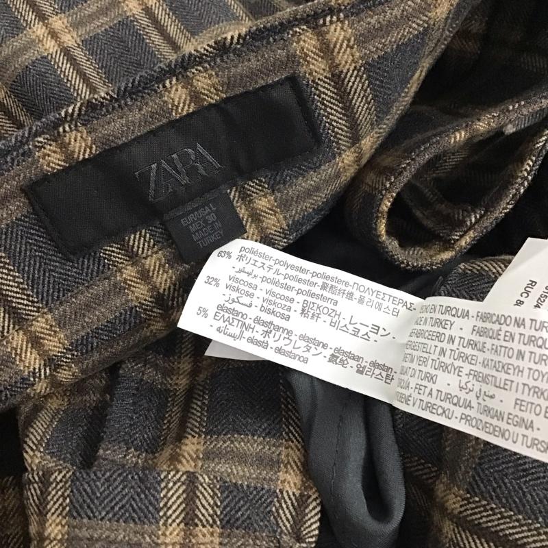 ザラ ZARA セットアップ セットアップ セットアップ 長袖シャツ スラックスパンツ XL チェック マルチカラー / マルチカラー / multicolor レディース USED 古着 中古 10157216